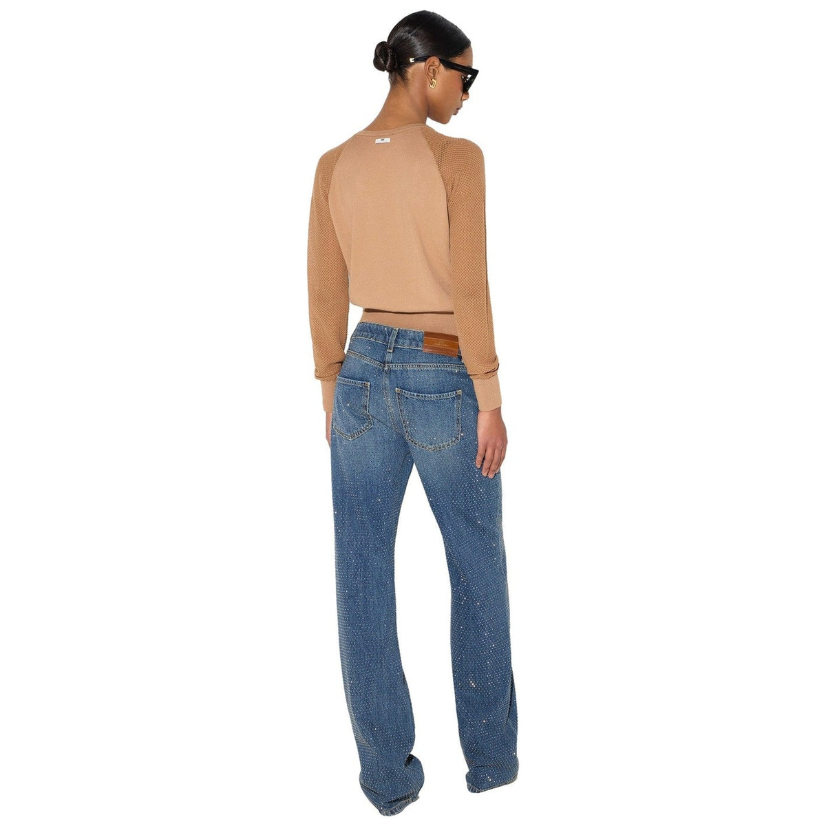 Pantaloni Donna Elisabetta Franchi - Pantalone mod. jeans PJ24D66E2 - Blu