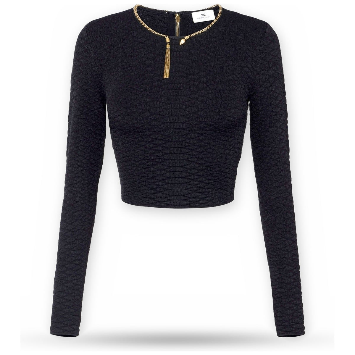 Maglie Donna Elisabetta Franchi - Maglia tricot MK32S67E2 - Nero