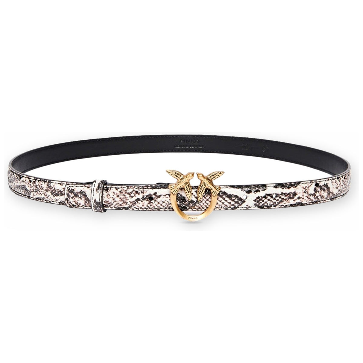 Cinture Donna Pinko - Love Berry H2 Belt.Low Python - Nero