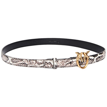 Cinture Donna Pinko - Love Berry H2 Belt.Low Python - Nero