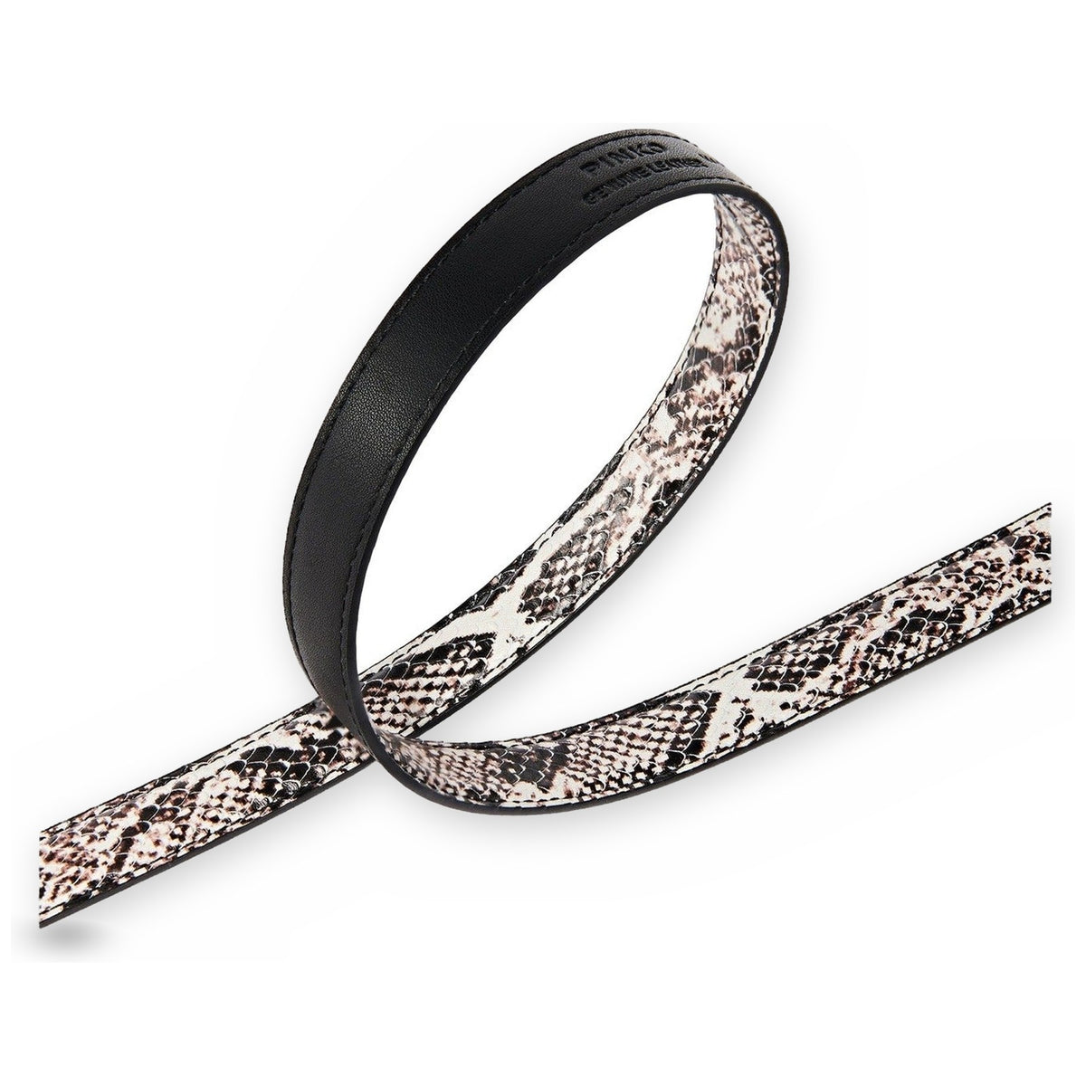 Cinture Donna Pinko - Love Berry H2 Belt.Low Python - Nero