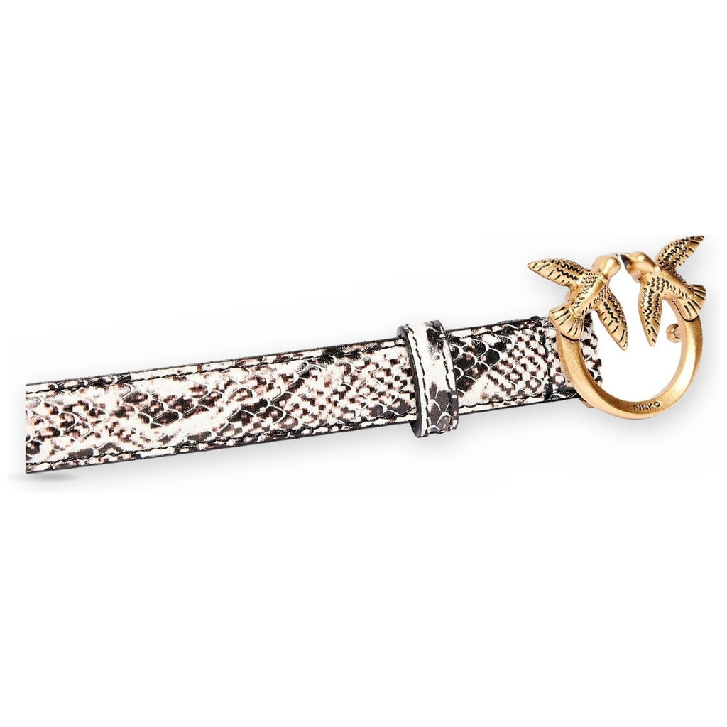 Cinture Donna Pinko - Love Berry H2 Belt.Low Python - Nero