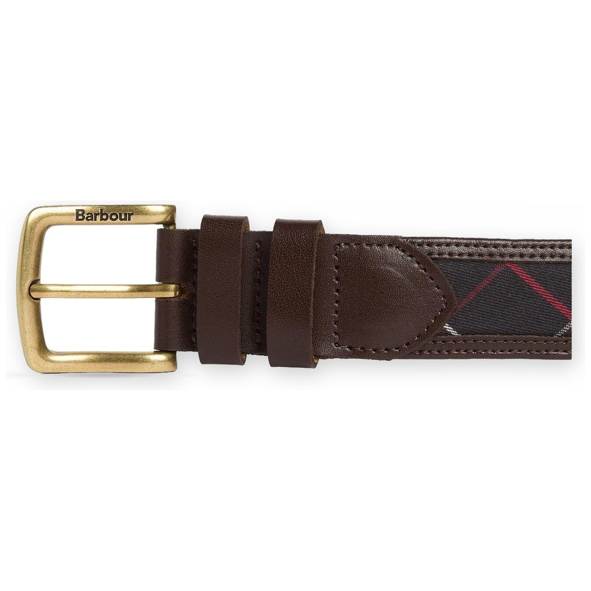Cinture Uomo Barbour - Girvan Tartan Leather Belt - Multicolore