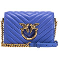Borse a spalla Donna Pinko - Love Click Mini Sheep Nappa Ch - Blu