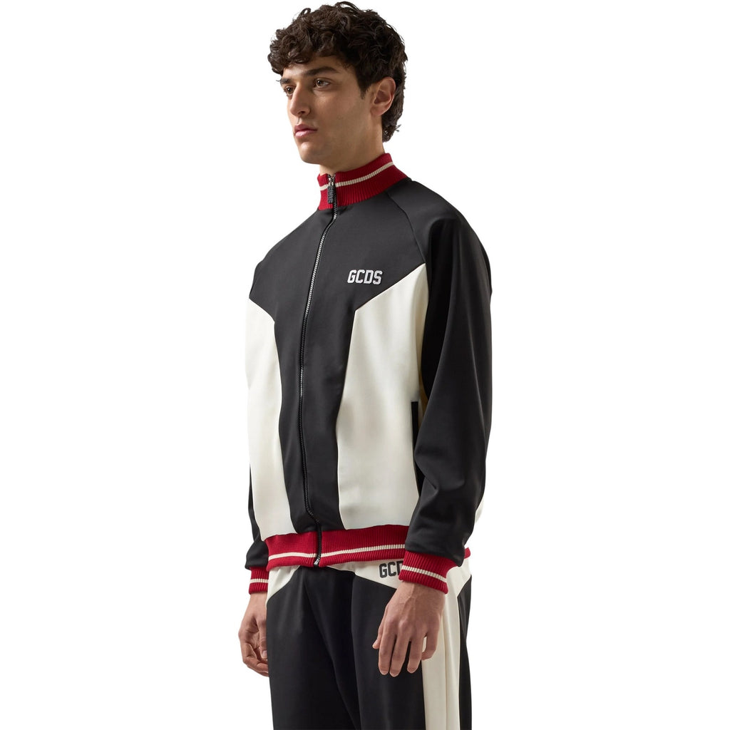 Felpe senza cappuccio Uomo Gcds - Color Block Track Jacket - Nero