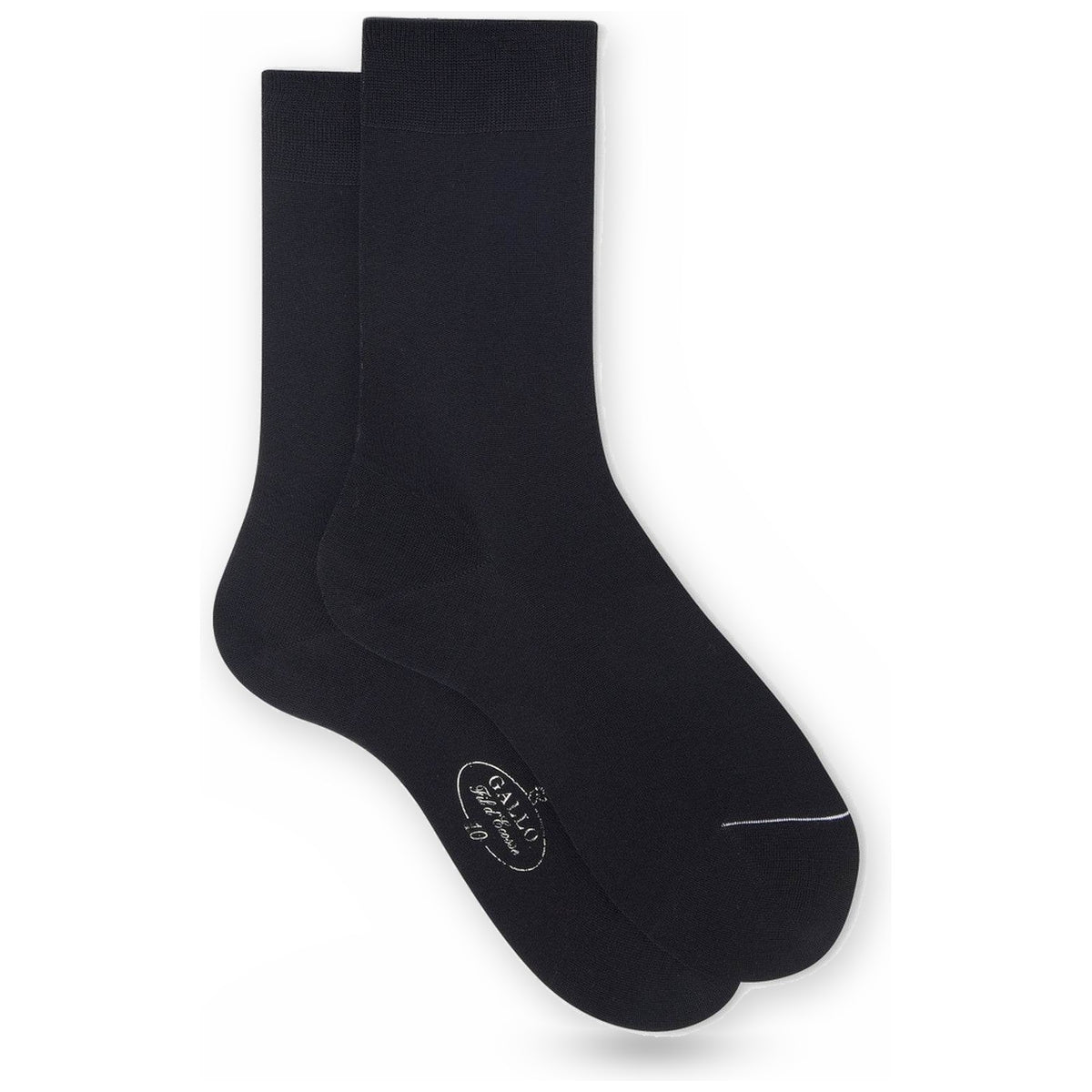 Calze Uomo Gallo - Calza corta in cotone - Nero-Gianni Foti