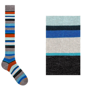 Calze Uomo Gallo - Co/Ly Riga Mulitic.leggeriss - Grigio