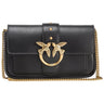 Borse a spalla Donna Pinko - Love One Pocket C Vitello Seta - Nero