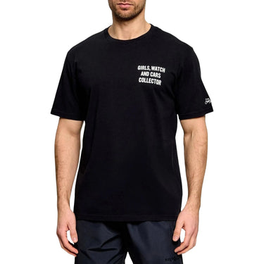 T-shirt Uomo Mc2 Saint Barth - Man Cotton T-Shrt With Front And Back Print/Emb - Nero