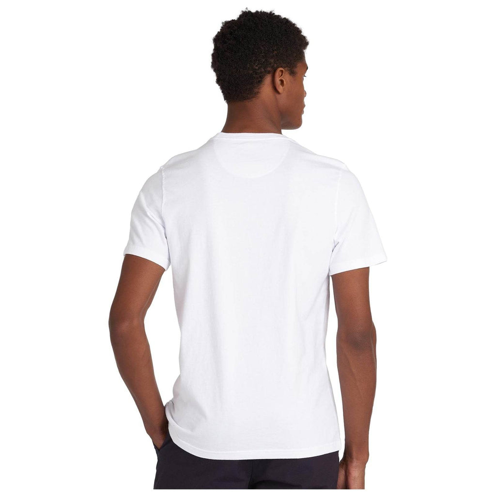 T-shirt Uomo Barbour - Essential Sports Tee - Bianco-Gianni Foti