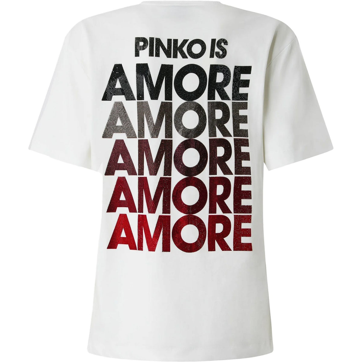 T-shirt Donna Pinko - Strepitoso T-Shirt Jersey Logo - Bianco