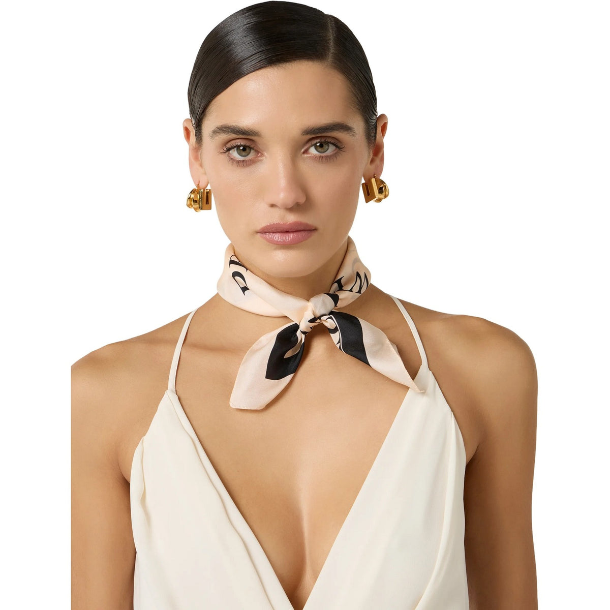 Foulard Donna Elisabetta Franchi - Foulard - Bianco-Gianni Foti