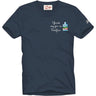 T-shirt Uomo Mc2 Saint Barth - T-Shirt With Embroidery - Blu