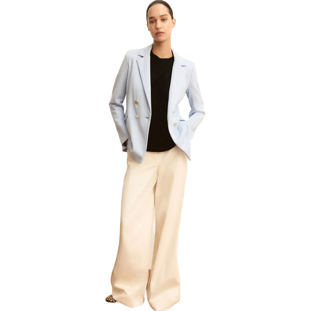 Giacche Donna Emme - Giacca in jersey - Azzurro-Gianni Foti