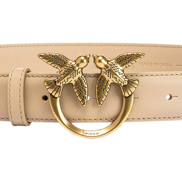Cinture Donna Pinko - Love Berry H3 Belt Vitello Set - Beige di Pinko su Gianni Foti