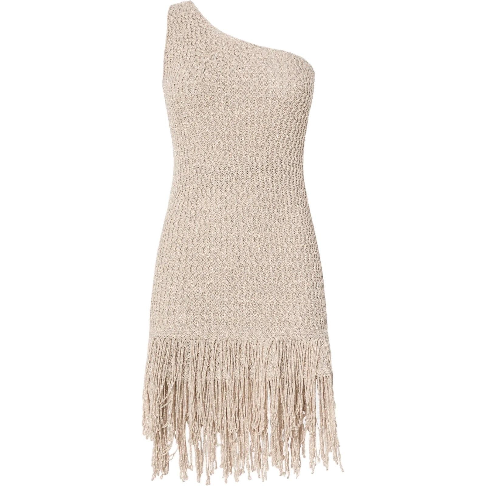 Vestiti da sera e cerimonia Donna Pinko - Juniperos Abito Openwork Lurex - Beige di Pinko su Gianni Foti