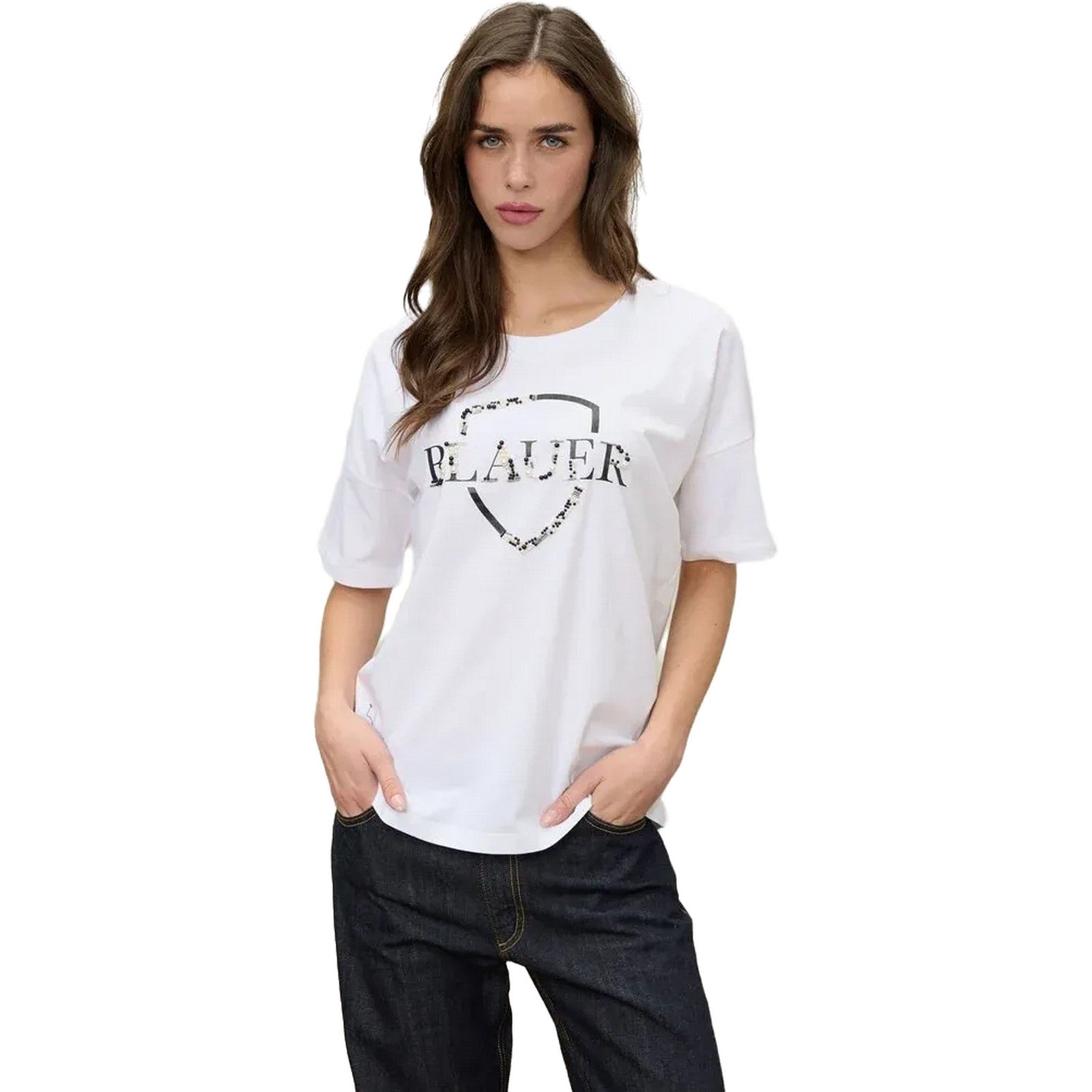 T-shirt Donna Blauer - Millet - Bianco