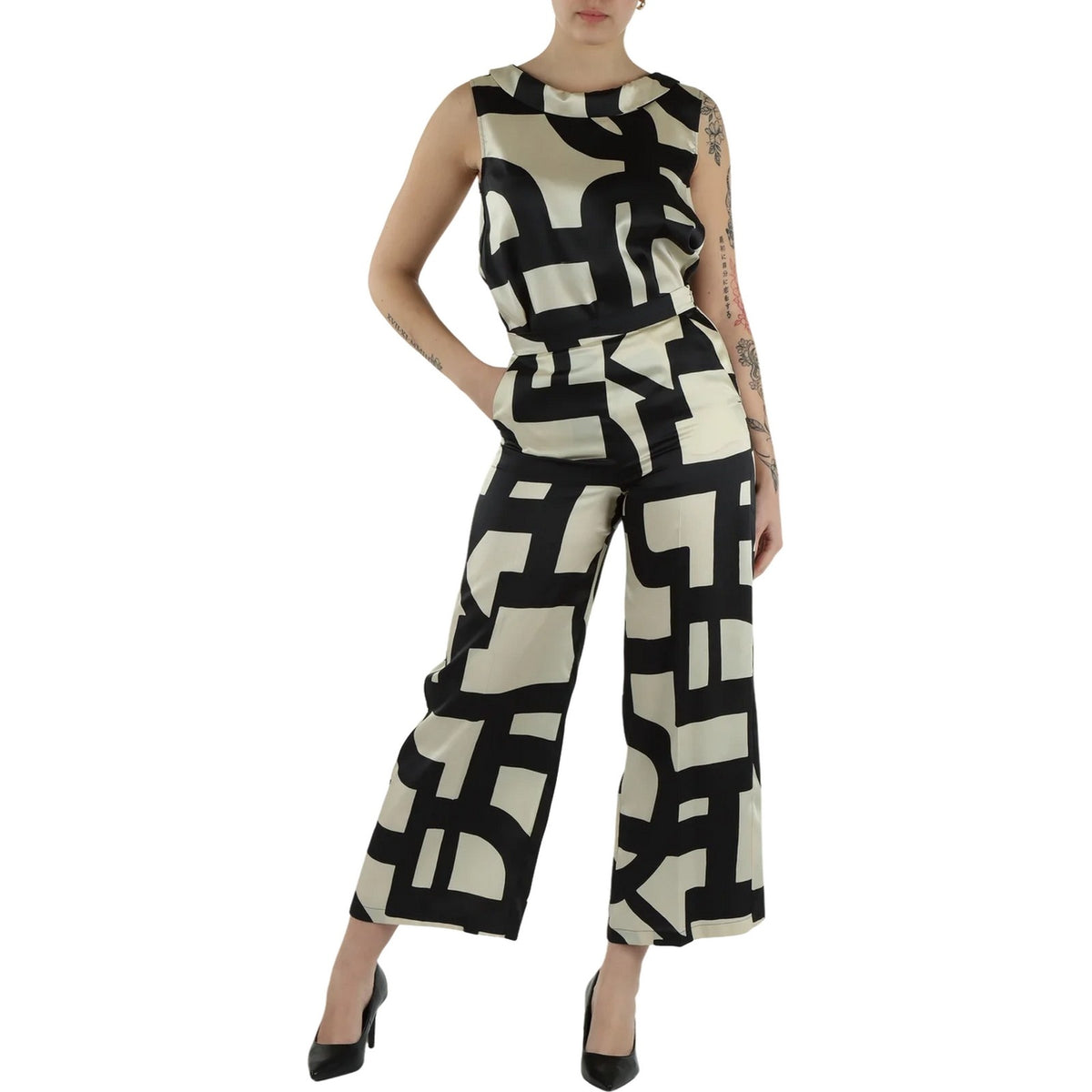 Pantaloni Donna Emme - Pantalone - Nero-Gianni Foti
