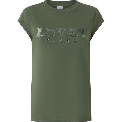 T-shirt Donna Pinko - Marrakech T-Shirt Jersey Stamp - Verde