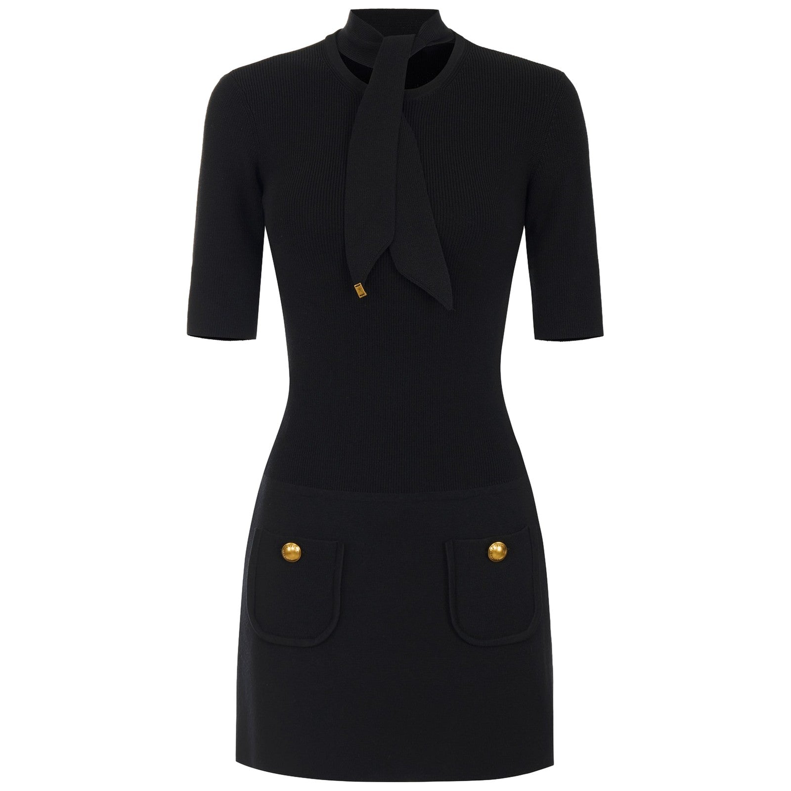 Vestiti casual Donna Elisabetta Franchi - Abito di maglia AM04S66E2 - Nero
