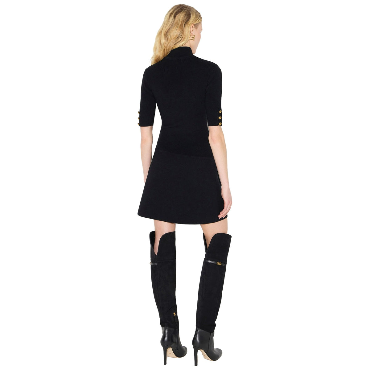 Vestiti casual Donna Elisabetta Franchi - Abito di maglia AM04S66E2 - Nero