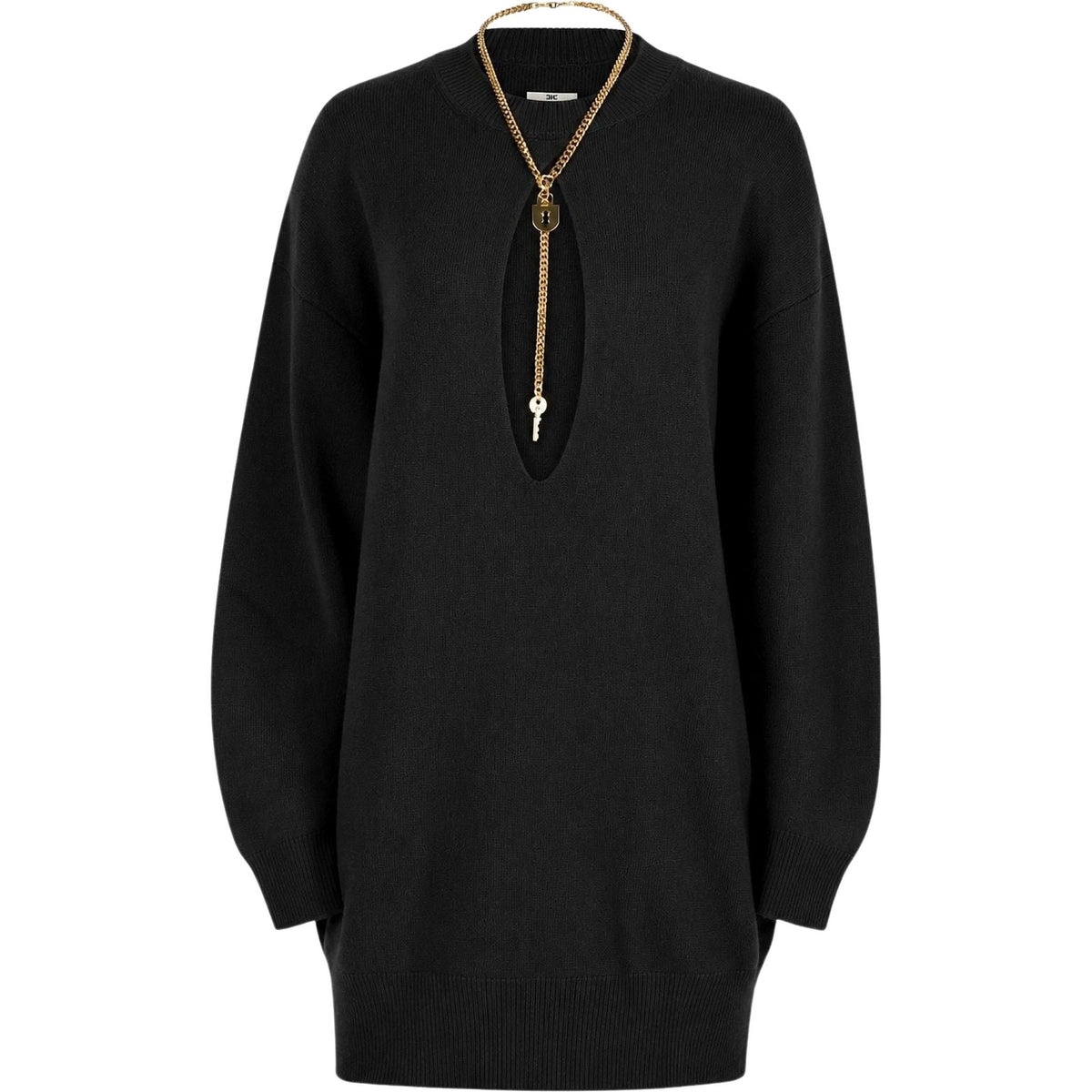 Vestiti casual Donna Elisabetta Franchi - Abito di maglia AM23T66E2 - Nero
