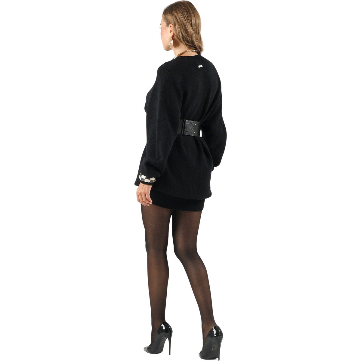 Vestiti casual Donna Elisabetta Franchi - Abito di maglia AM23T66E2 - Nero