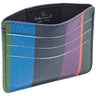 Porta carte di credito Uomo Gallo - Porta Carte Apertura Centrale Pelle - Blu