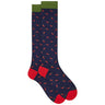 Calze Uomo Gallo - Uomo Lungo Co/Ea Leggero Fantasia Pe AP517139 - Blu