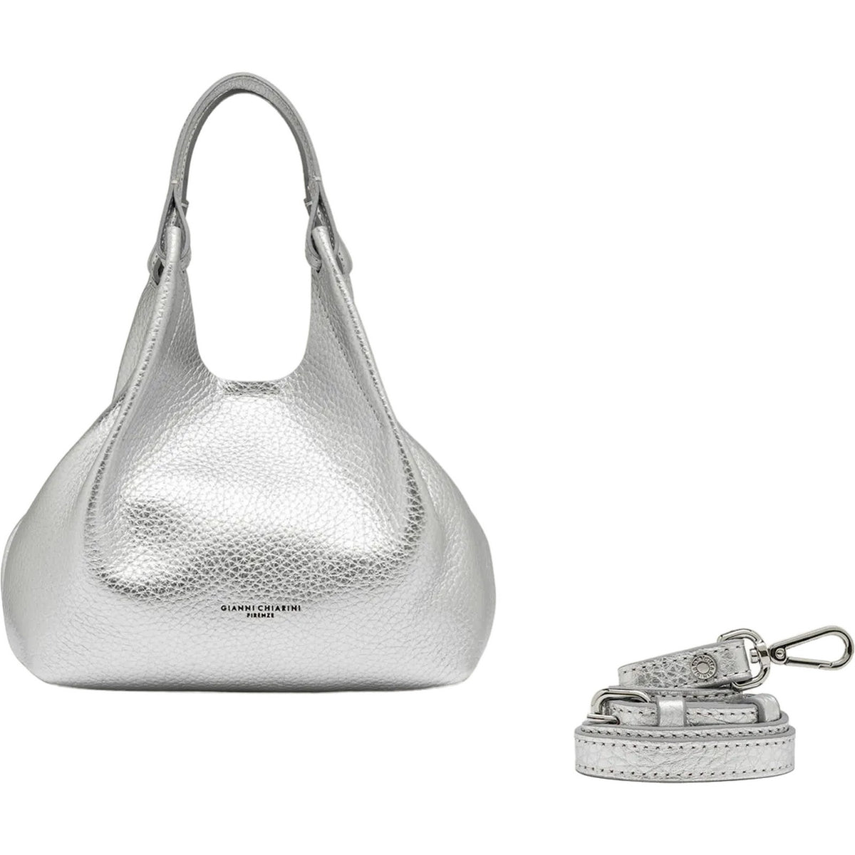 Borse a spalla Donna Gianni Chiarini - Borsa pelle - Grigio