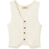 Gilet Donna Twinset - Gilet In Maglia Bordi Crochet - Beige