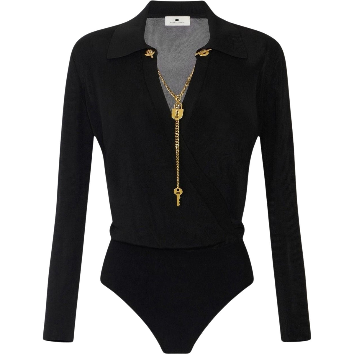 Body Donna Elisabetta Franchi - Body tricot BK03S66E2 - Nero