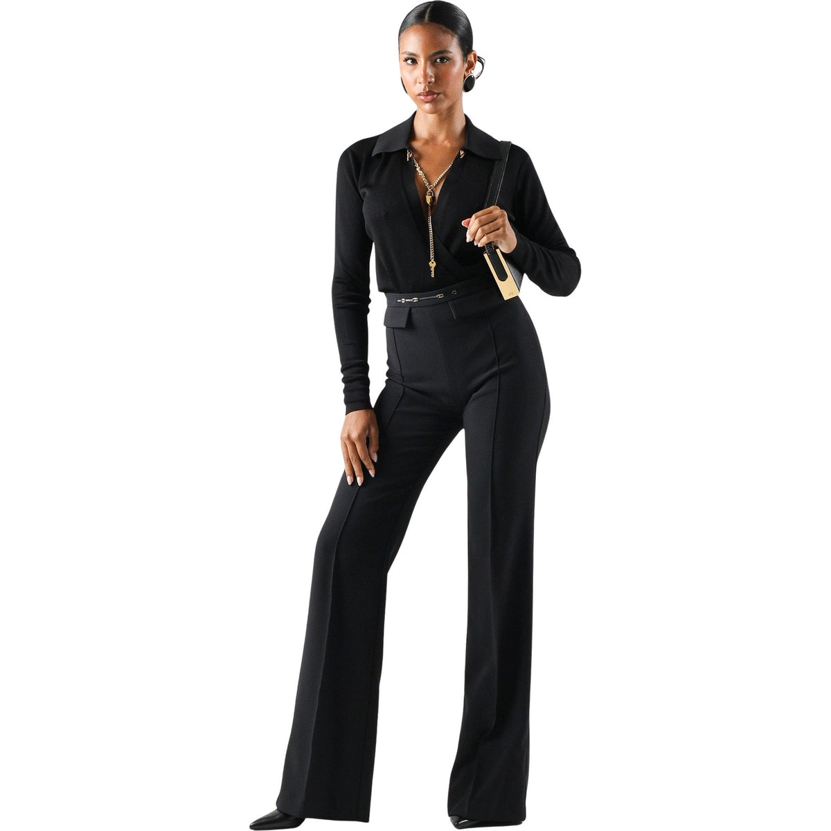 Body Donna Elisabetta Franchi - Body tricot BK03S66E2 - Nero