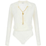Body Donna Elisabetta Franchi - Body tricot BK03S66E2 - Avorio