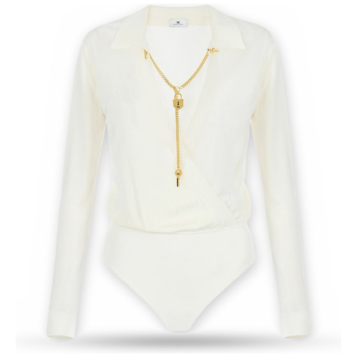 Body Donna Elisabetta Franchi - Body tricot BK03S66E2 - Avorio