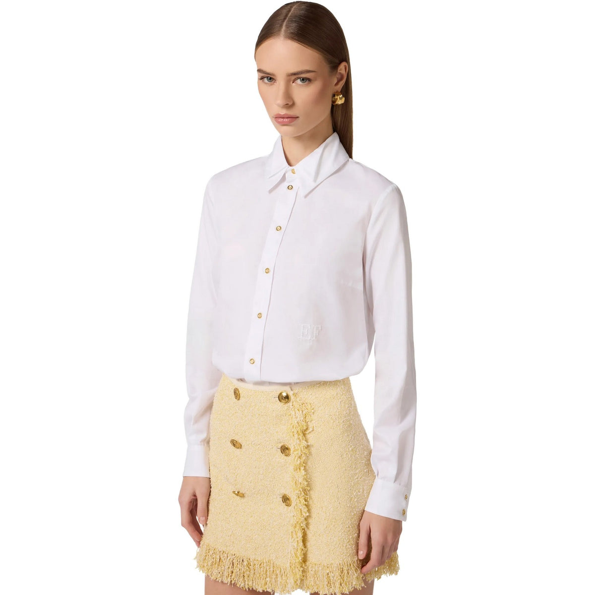 Camicie Donna Elisabetta Franchi - Camicia - Bianco-Gianni Foti