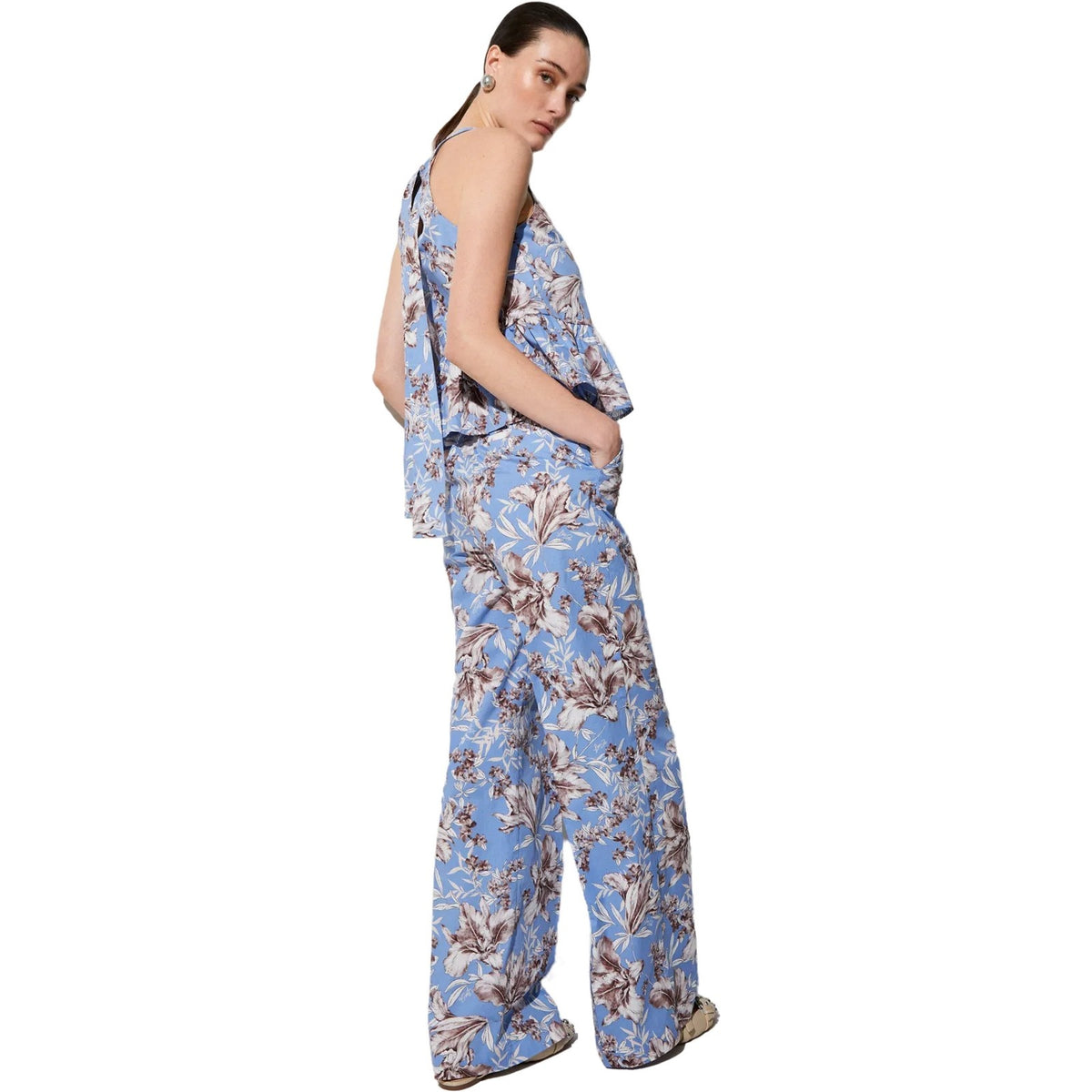 Pantaloni Donna Liu Jo - Pantalone tessuto - Blu-Gianni Foti