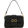 Borse a tracolla Donna Twinset - Tracolla C/Patta Effetto Crochet - Nero