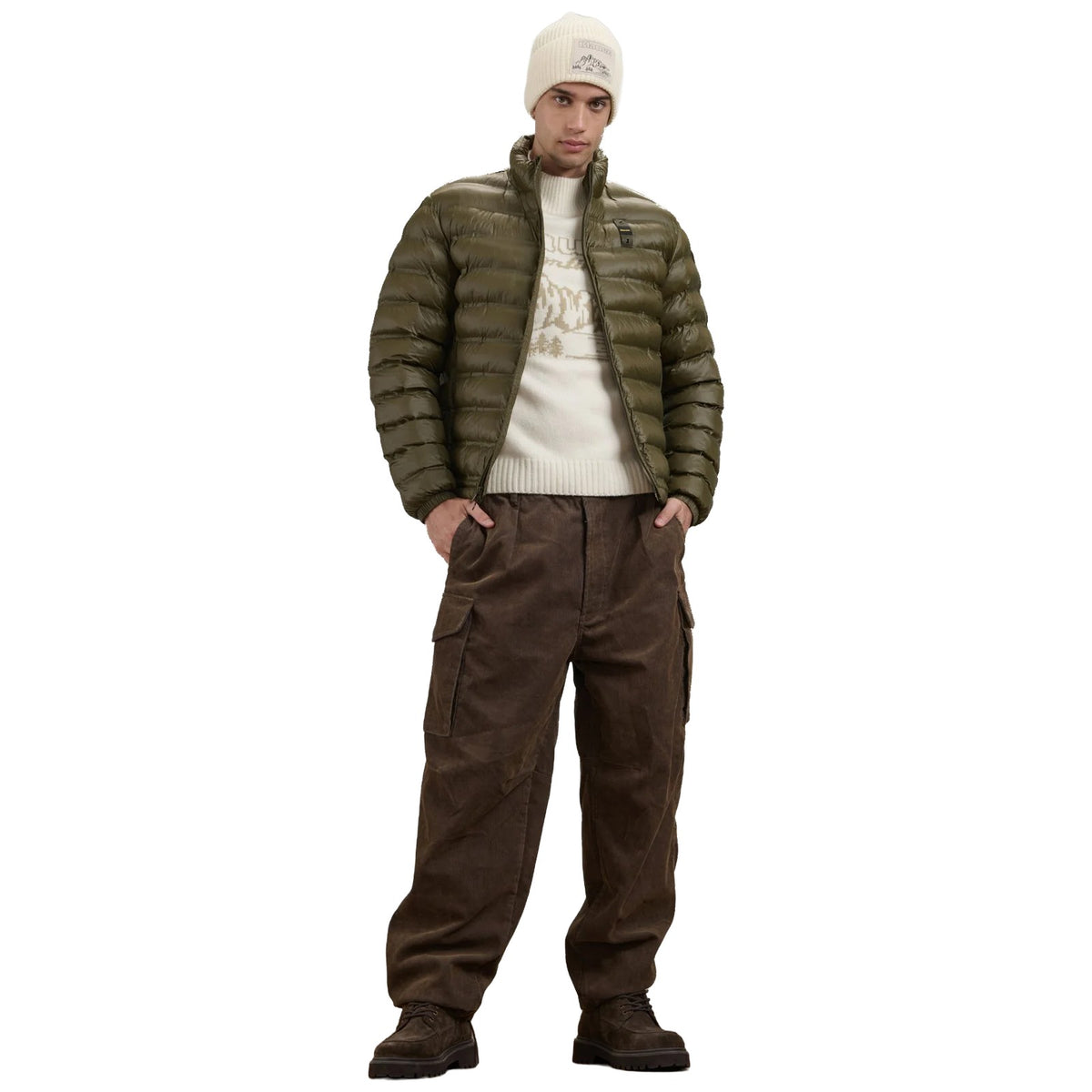 Giubbini Uomo Blauer - Sewall - Oliva Scuro
