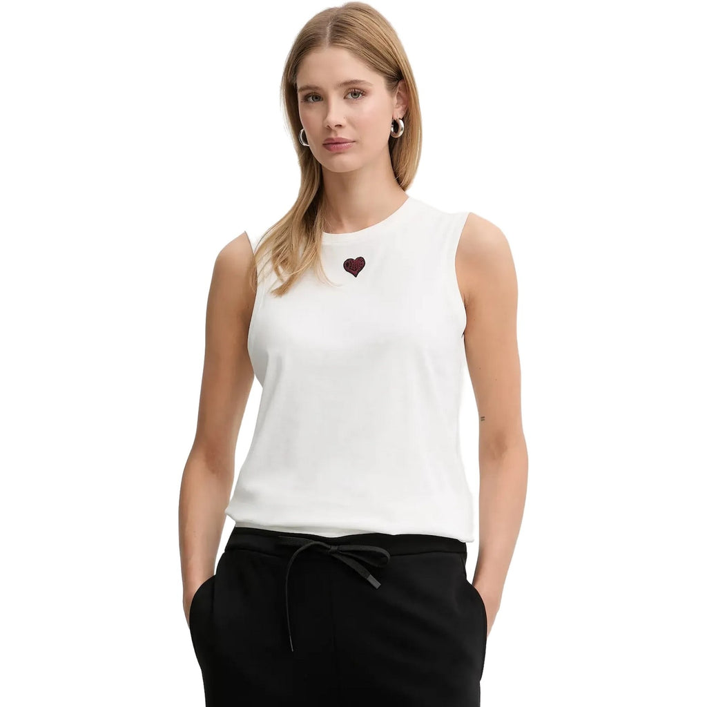 Canotte e top Donna Pinko - Casimiro Canotta Jersey Di Cot - Bianco
