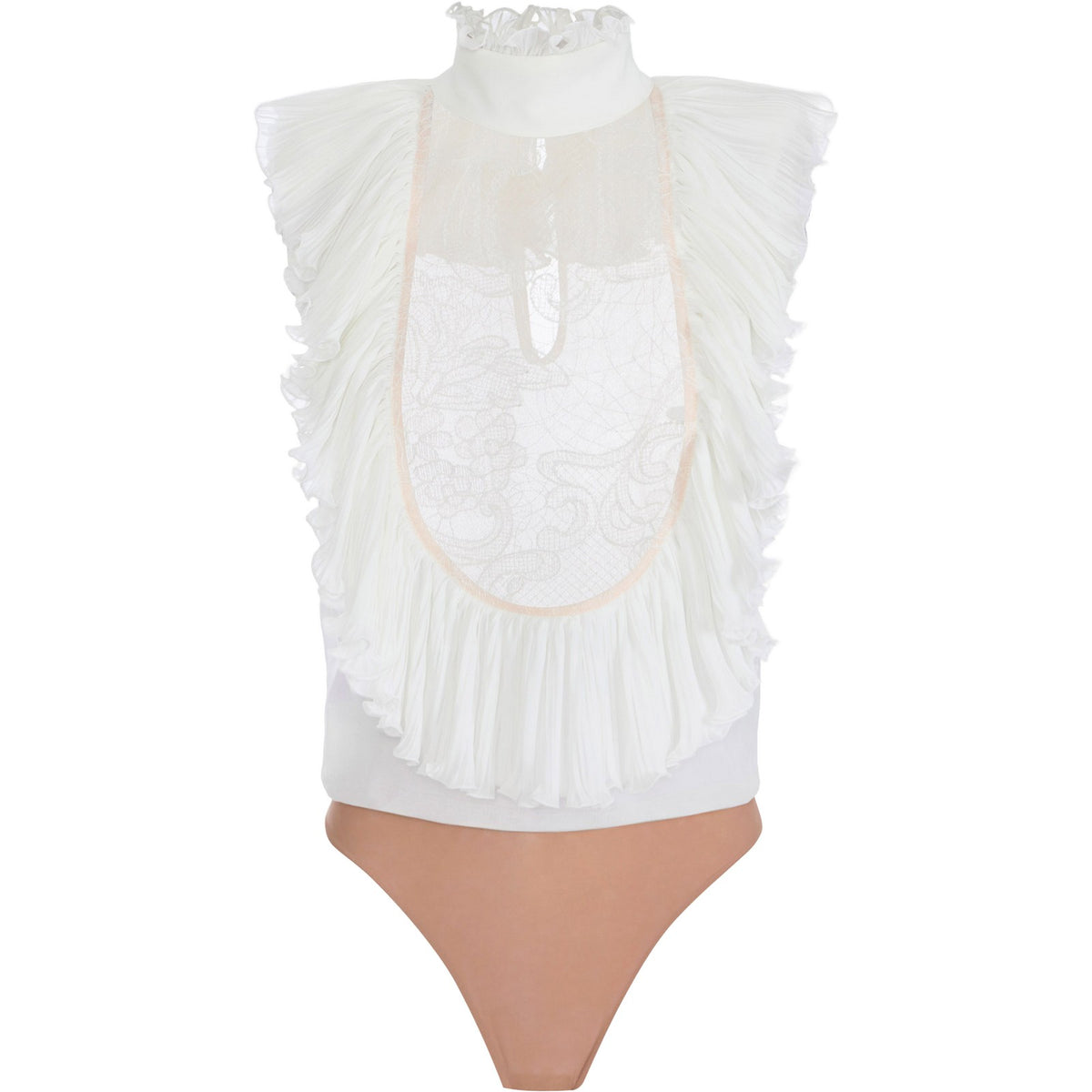 Body Donna Elisabetta Franchi - Camicia a body CB01067E2 - Avorio