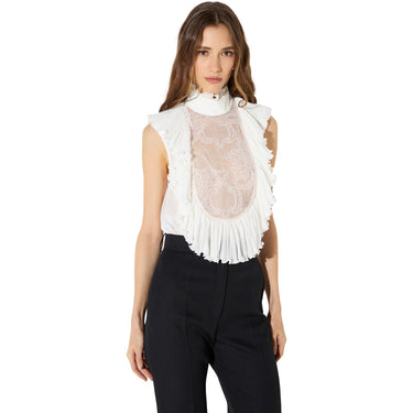 Camicie Donna Elisabetta Franchi - Camicia a body CB01067E2 - Avorio