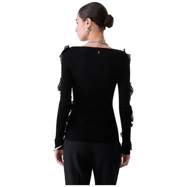 Maglie Donna Liu Jo - Maglia Chiusa M/L Rouches Tess - Nero