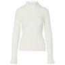 Maglie Donna Liu Jo - Maglia Chiusa M/L Rouches Tess - Bianco