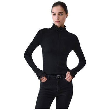 Maglie Donna Liu Jo - Maglia Chiusa M/L Rouches Tess - Nero