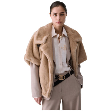 Giacconi Donna Liu Jo - Cappa In Ecopelo Sintetico - Beige