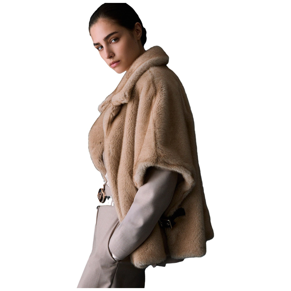 Giacconi Donna Liu Jo - Cappa In Ecopelo Sintetico - Beige