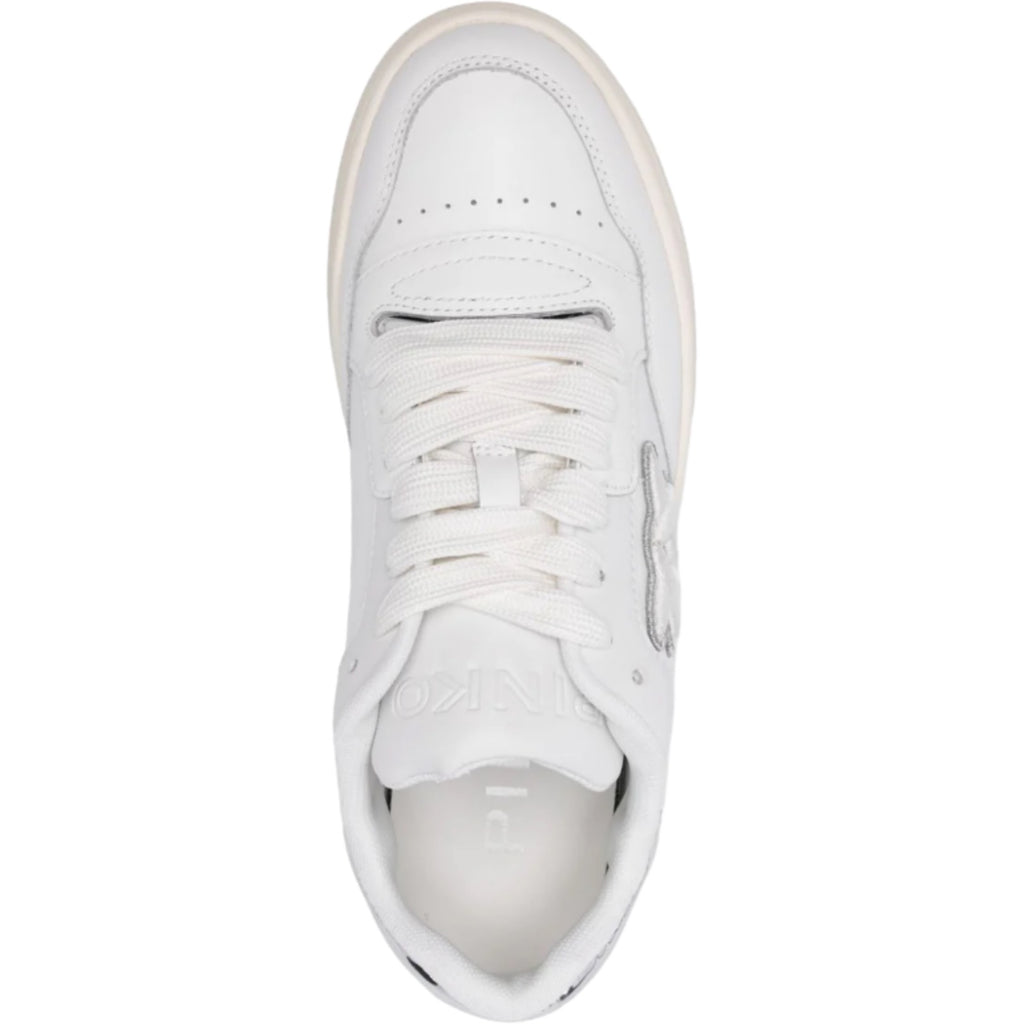 Sneaker Donna Pinko - Sneaker Calf Leather/Mirror - Bianco