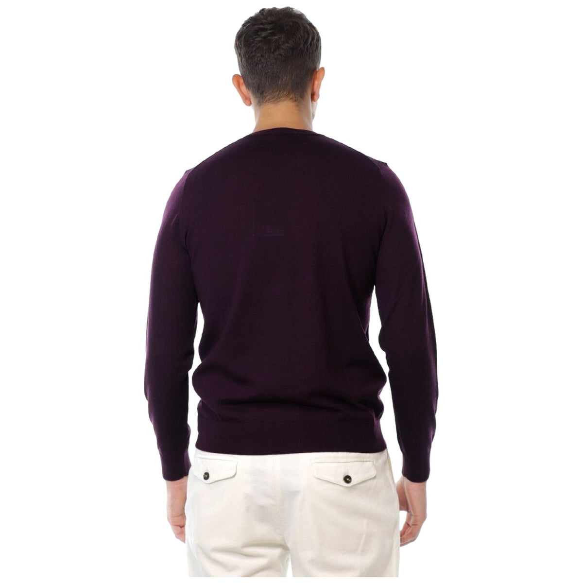 Maglioni Uomo Claq - G/C F. 14 100% Merinos Superfin CQ9200001 - Bordeaux