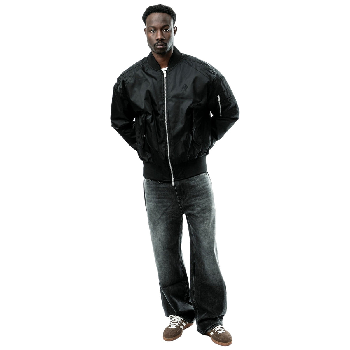 Giubbotti Uomo County of Milan - Nylon Bomber Man F6CMMABO008 - Nero